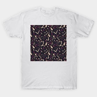 Retro pattern with autumn plants T-Shirt